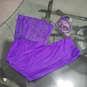 Crazee fun pants..  vintage.  Fringe bottoms.